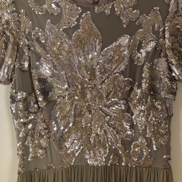 08 BETSY & ADAM Sequin Mesh A-Line Gown - Picture 6 of 16